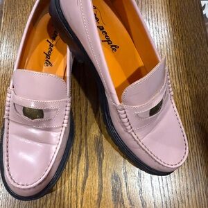 Free People Blush Pink Loafers